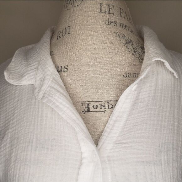 Sanctuary Cotton Buttonup Shirt Blouse - Picture 6 of 10